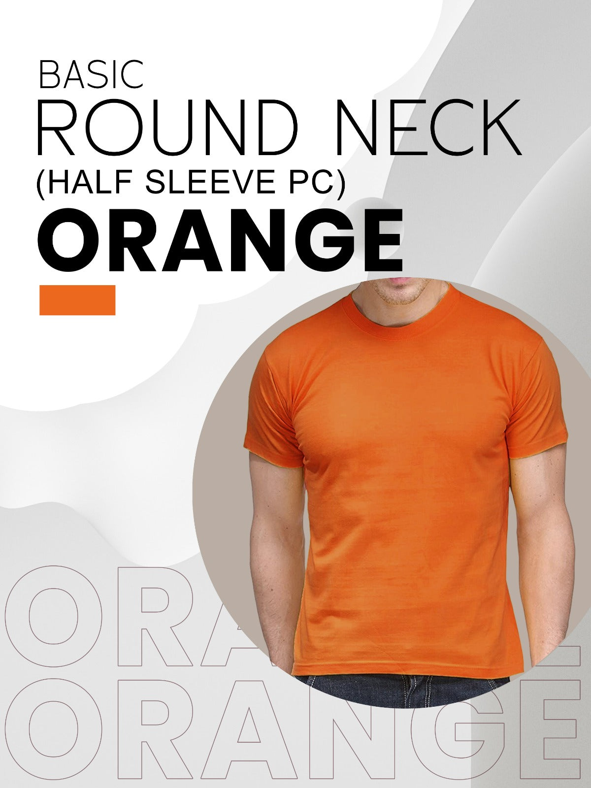 Basic Round Neck (Half Sleeves PC)
